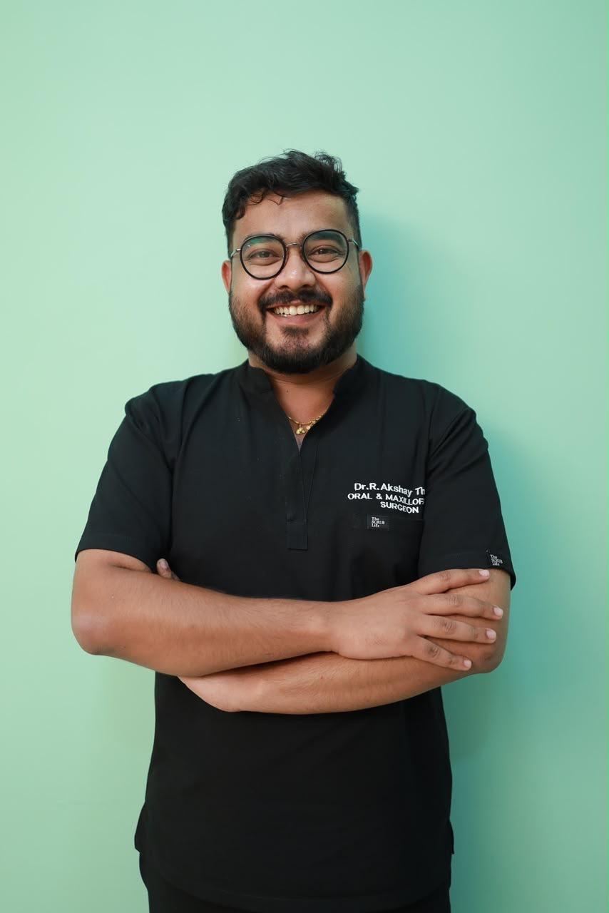Dr. Akshay, oral and maxillofacial surgeon at Tooth District, Koramangala