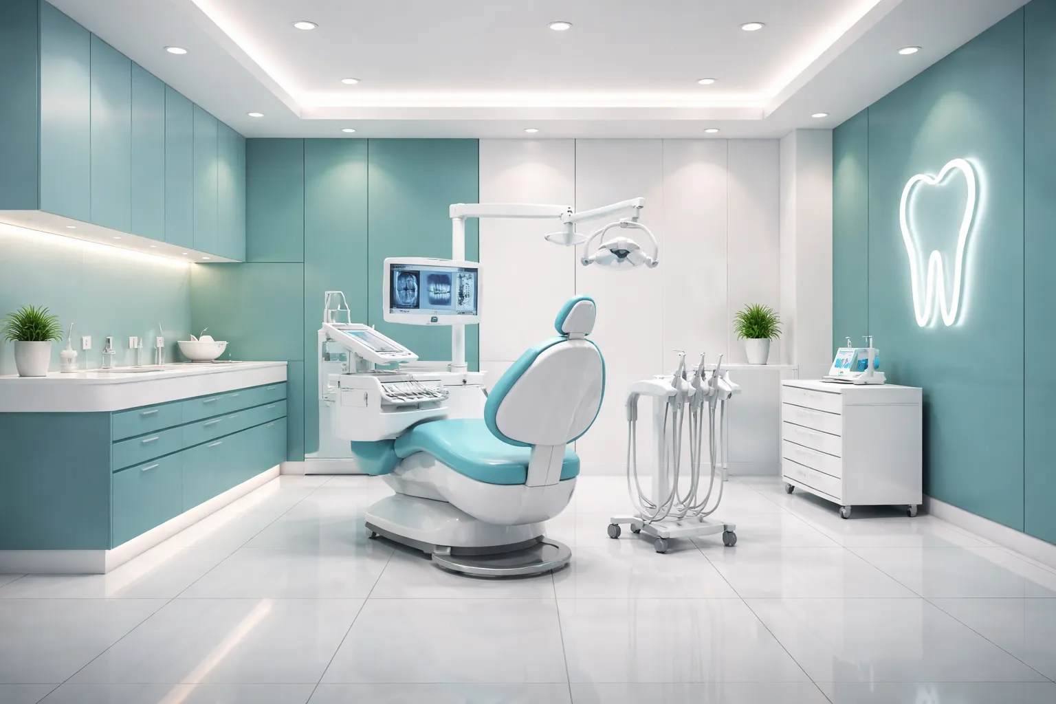 Inside view of Tooth District dental clinic in Koramangala